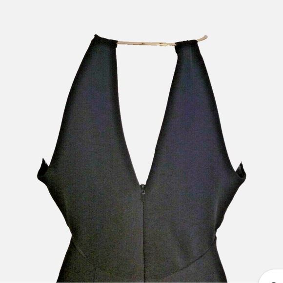 JS COLLECTION GOLD RING BLACK GOWN - Picture 5 of 5